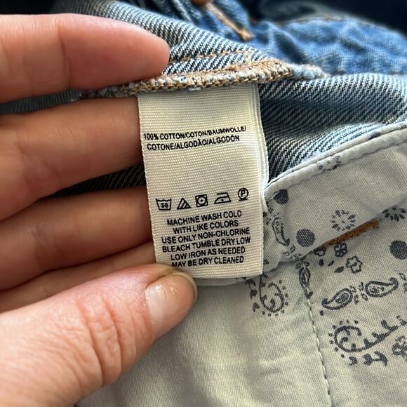 We the Free Super High Rise Denim Skirt Sz-24 - Picture 9 of 11